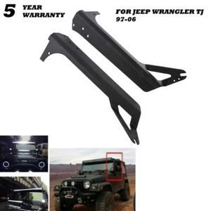 Barra de luz LED de 52" para Jeep Wrangler TJ 97-06 soporte de montaje en techo superior pilar A - Imagen 1 de 12