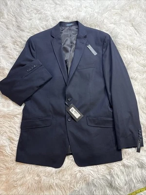 Nuevo Abrigo Blazer Deportivo Elástico Para Hombre Grande L Azul Marino Boda Hombres Formal MURANO Foto 1 de 4
