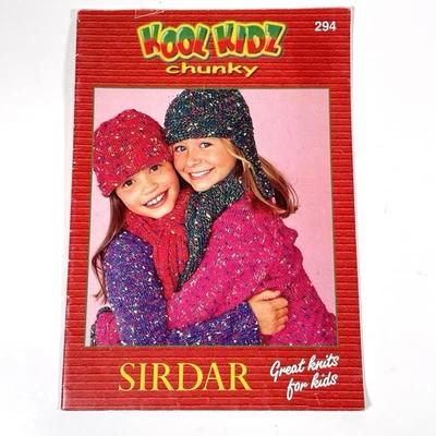 Kool Kids Chunky Sirdar Knitting Pattern Book #294 Paperback GOOD  - Image 1 of 4
