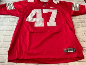 A J Hawk #47 Era Ohio State Buckeyes Scarlet Nike Sewn Jersey Sz 52 - Picture 1 of 7