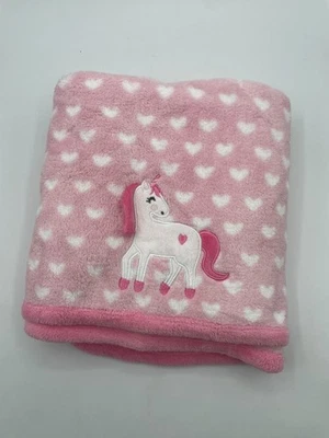 Manta bebé unicornio corazón 30x40 Walmart niña Parents Choice Foto 1 de 4