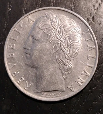 1956 Italy 100 Lire Coin, Very Nice Condition - Image 1 of 2
