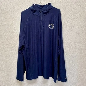 Penn State Nittany Lions Pullover Mens 2XL Blue 1/4 Zip Performance Shirt Jacket - Picture 1 of 8