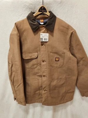 NUEVA Chaqueta Big Ben De Colección Para Hombres 46 Larga Marrón Lona Tareas Manta Forrada Ropa de Trabajo EE. UU. Foto 1 de 4