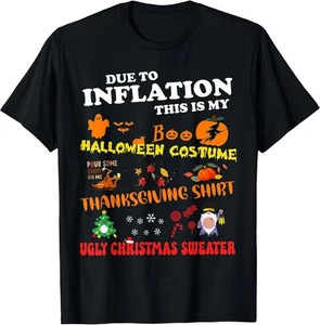 NEU LIMITIERT! Wegen Inflation This Is My Halloween Kostüm Fun T-Shirt - MADE IN USA - Bild 1 von 2