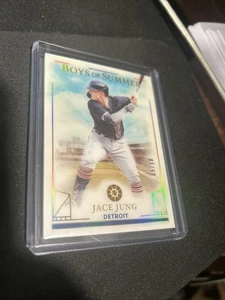 Panini Boys of Summer 2024 - SSP GOLD #82 Jace Jung 05/10 ROOKIE DETRIOT TIGERS - Imagen 1 de 2