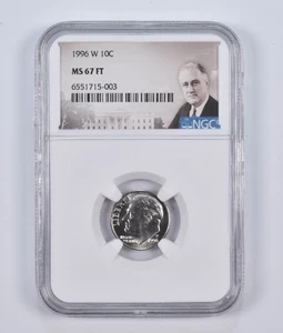 MS67 FT 1996-W Roosevelt Dime NGC Special Lbl *5829 - Picture 1 of 5
