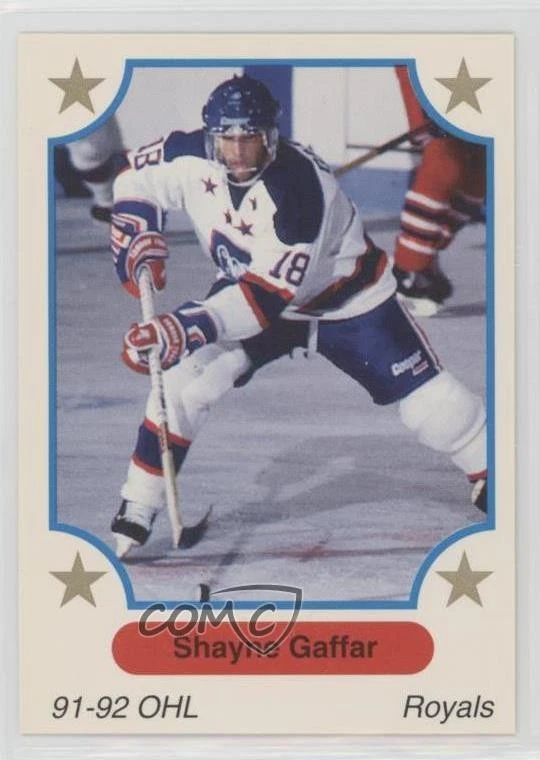 1991-92 7th Inning Sketch OHL Shayne Gaffar #12 - Image 1 of 2