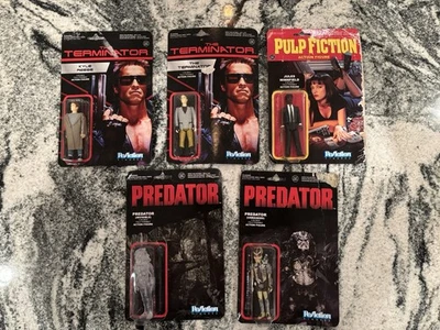 NEW Funko Reaction Pulp Fiction, Predator, Terminator Action Figures 3.75” - Image 1 of 2