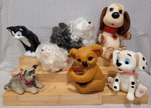 Vintage Hasbro Sweetie Pups Sheepdog Rub a Dub Doggie 101 Dalmatians Dog Toy Lot - Picture 1 of 24