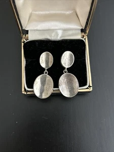 Vintage Sterling Silver Dangle Drop Earrings 8.09 Grams - Picture 1 of 4