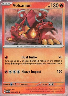 Pokemon - Volcanion #022/182 - SV04: Paradox Rift Holo - Image 1 of 2