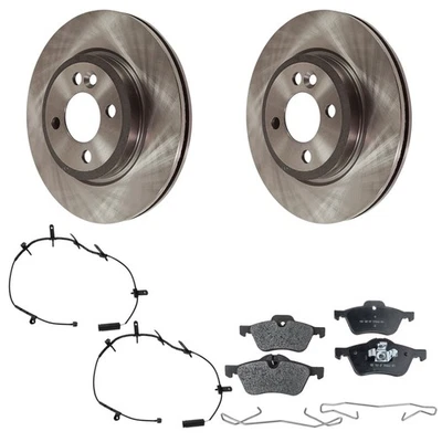 Kit de rotores e pastilhas de disco de freio dianteiro para Mini Cooper 2007 2008 - Imagem 1 de 4
