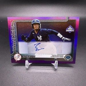 #/299! 🚨2025 Topps Pro Debut Engelth Urena Purple Foil Auto Yankees Rookie #20 - Picture 1 of 2