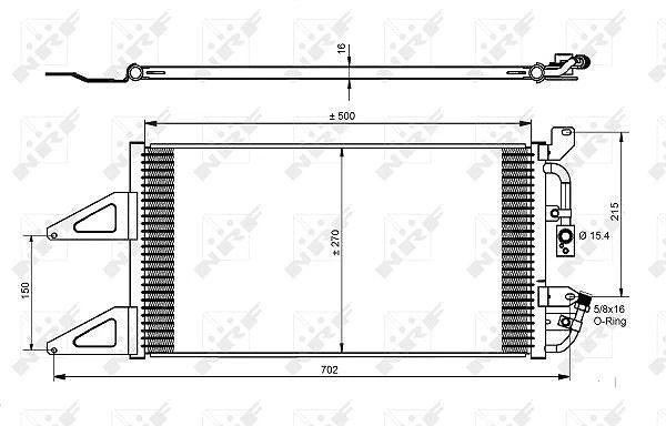 NRF Condenseur, climatisation entre autres pour FIAT, LANCIA - Photo 1/1