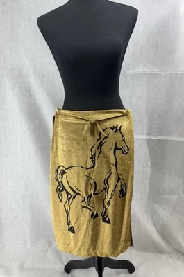 RARE Diesel Gold Horse Skirt Size 29 Made In Italy Y2K Vintage - Image 1 of 4