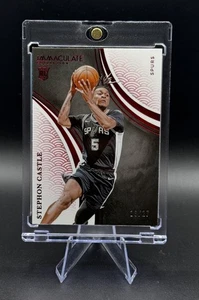 2024-25 Panini • Stephon Castle /27 (RC) Red International Rookie SP - Spurs 🔥 - Imagen 1 de 3