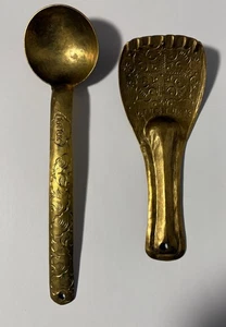 Himalayan Handmade Turtuk Brass Cutlery NEW - Picture 1 of 6