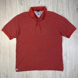 Polo Tommy Hilfiger Vintage Rojo Rayas Blancas Y Negras Talla XL 100% Algodón - Imagen 1 de 7