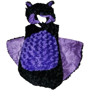 Costume da pipistrello bambino viola e nero con sottoveste. Tg. L (2-4T) - Foto 1 di 12