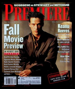 Premiere Movie Magazine SEPTEMBER 1997 Keanu Reeves, Brad Pitt, Uma Thurman - Picture 1 of 4
