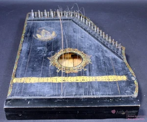 Regina Antike Amerikanische Guitarzither,  defekt - Bild 1 von 6