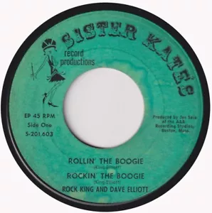 ROCK KING & DAVE ELLIOTT “Boogie Woogie Now” SISTER KATE EP - Picture 1 of 2