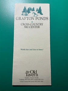 Centro de esquí de fondo Grafton Ponds Old Tavern Vermont 1996 folleto de colección - Imagen 1 de 2