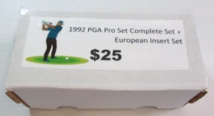 1992 PGA Tour Pro Set Complete Set 1-280 + European Insert Set 1-20 Golf Daly - Picture 1 of 2