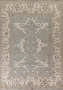 Traditional Oushak Living Room Rug 9x12 Hand-knotted Wool Oriental Carpet - Picture 1 of 12