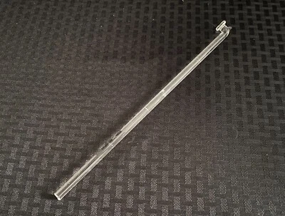 Eje de varilla de agitación de vidrio pulido tipo botón de laboratorio 12" L x 5 mm OD dañado Foto 1 de 4