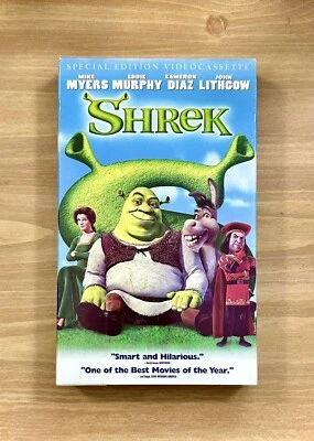 VHS ~ Shrek ~ Color ~ FS ~ PG ~ 93 Mins. ~ 2001 ~ !L🟢🟢K! - Image 1 of 4