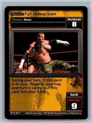 2007 Raw Deal WWE Revolution Full Nelson Slam #33 Rare - Image 1 of 2