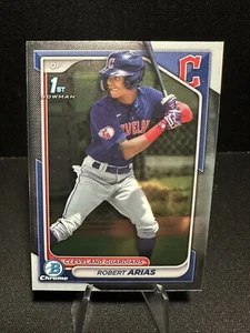2024 BOWMAN CHROME BASEBALL ROBERT ARIAS BOWMAN 1ST#BCP-243 -Guardians - Picture 1 of 2