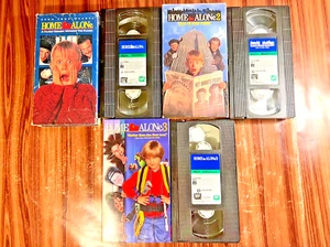 Home Alone VHS Lot 1 2 3 Lost In New York Macaulay Culkin Joe Pesci John Candy - Picture 1 of 8