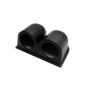 Black ABS Plastic Dual Gauge Pod Universal For 2'' 52mm Gauges Durable - Picture 1 of 8