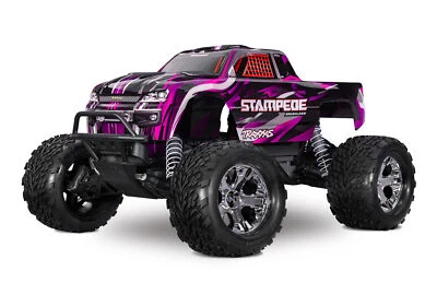 TRAXXAS Stampede RC Monstertruck Brushless 2S HD 1:10 RTR Pink 36354-4 - Bild 1 von 4