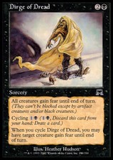 Magic the Gathering MTG Dirge of Dread (138) Onslaught   LP