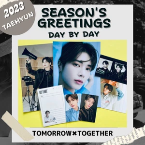 Tarjeta fotográfica oficial TXT TAEHYUN MAÑANA X JUNTOS 2023 saludos de temporada PC - Imagen 1 de 15