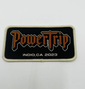 PowerTrip 2023 Indio CA Sew-on Iron-on Patch Exclusive VIP Gift AC/DC Metallica - Picture 1 of 4