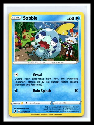 💥 Sobble SWSH073 SWSH: Sword & Shield Promo Card Holo - Image 1 of 2