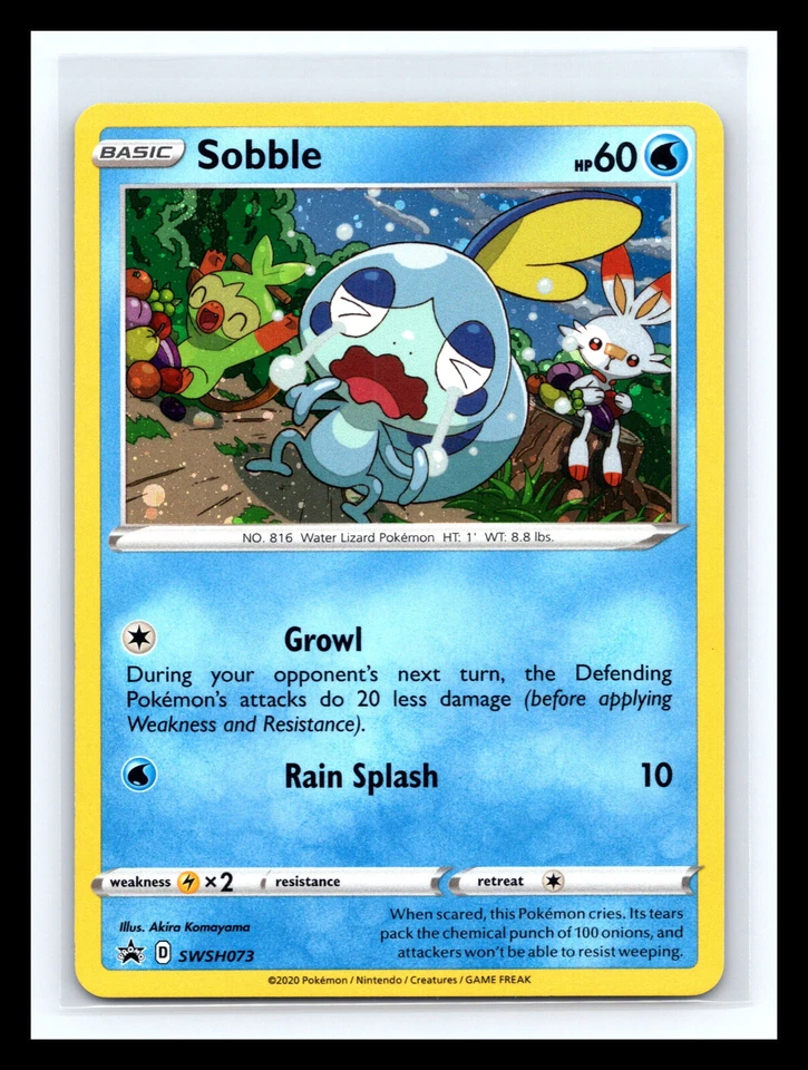 💥 Sobble SWSH073 SWSH: Sword & Shield Promo Cards Holo - Image 1 of 2