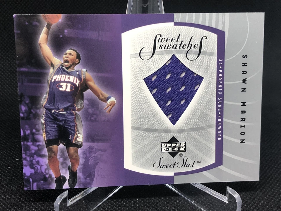 2002-03 Upper Deck Sweet Shot Shawn Marion Sweet Swatches Jersey 1 Color Phoenix - Image 1 of 4
