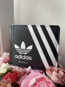 Adidas Originals Shoebox Style Black & White Mens Wallet - Picture 1 of 3