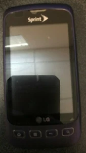 READ BEFORE YOU BUY LG LS670 Twigby CDMA Purple Cellular Phone Excellent Used - Picture 1 of 2