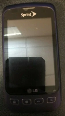 READ BEFORE YOU BUY LG LS670 Twigby CDMA Purple Cellular Phone Excellent Used - Image 1 of 2