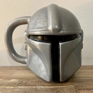 Star Wars Mandalorian Sculpted 3D Head Ceramic Coffee Cup Mug Bioworld - Picture 1 of 6