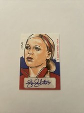 2013 Leaf Masterworks Sketch and Autograph Card 1/1 Jennie Finch