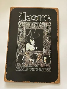 The Doors Break On Through Album Jim Morrison 12" x 8" Metal Tin Sign - Picture 1 of 2