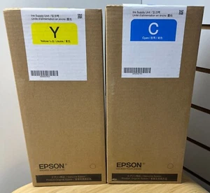 Epson T8864 & T8862 Cyan & Yellow Toner Cartridges Original & Genuine - Picture 1 of 3